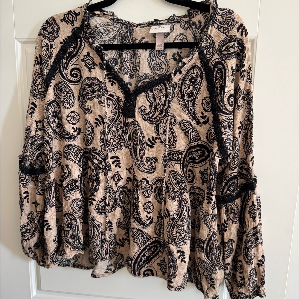 Beautiful Paisley blouse with embellishments